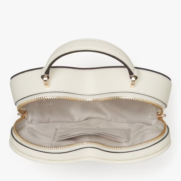 Kate Spade Love Shack Rattan Heart Crossbody, Meringue Multi - Picture 3 of 6